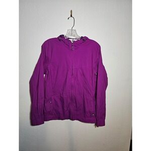 Salomon Light‎ Purple Zip Up Hooded Light Weight Jacket Women's Size Medium